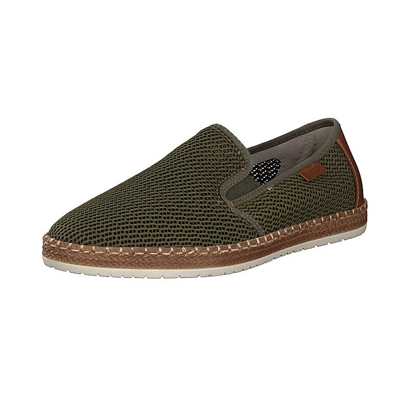 Slip On Rieker B5276-54 Para Homem - Verdes